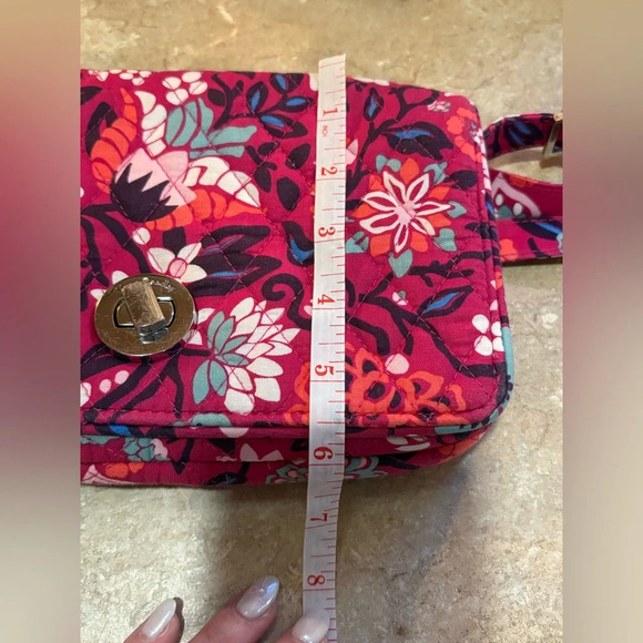 Vera Bradley Bloom Berry Turnlock Crossbody - Picture 13 of 13